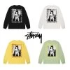 STUSSY | Unisex Street Style U-Neck Cotton Logo Skater Style T-Shirts