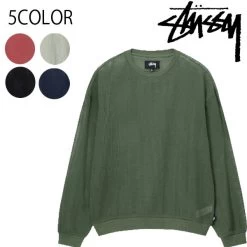 STUSSY | Unisex Street Style Plain Cotton Long Sleeve T-shirt Logo