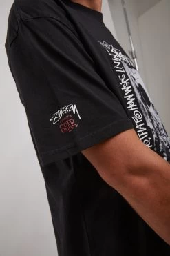 STUSSY | Crew Neck Street Style Logo Skater Style Crew Neck T-Shirts -Stussy Apparel org 3907