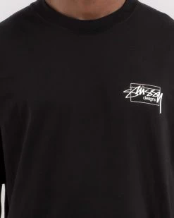 STUSSY | Crew Neck Plain Cotton Short Sleeves Skater Style -Stussy Apparel org 3912