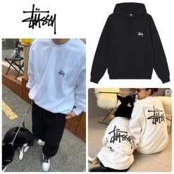 STUSSY | Street Style Long Sleeves Cotton Logo Skater Style