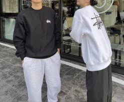 STUSSY | Street Style Long Sleeves Cotton Logo Skater Style -Stussy Apparel org 3927