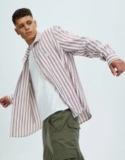 STUSSY | Button-down Tartan Street Style Long Sleeves Cotton Logo -Stussy Apparel org 3964