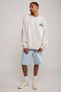 STUSSY | Crew Neck Sweat Street Style Long Sleeves Logo Skater Style -Stussy Apparel org 4028