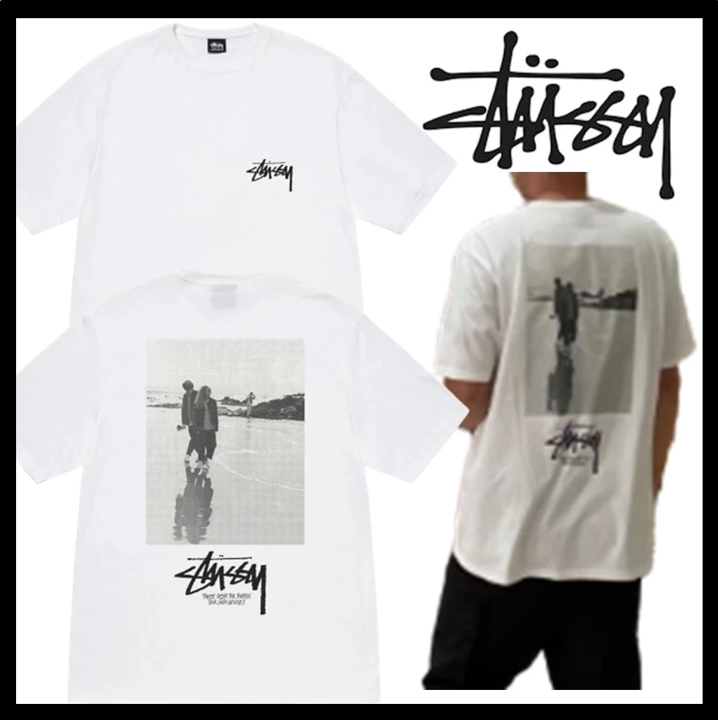 STUSSY | Unisex Street Style Logo Skater Style T-Shirts 1 STUSSY | Unisex Street Style Logo Skater Style T-Shirts