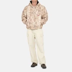 STUSSY | Unisex Street Style Cotton Python Logo Skater Style Jackets -Stussy Apparel org 4159