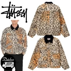 STUSSY | Leopard Patterns Unisex Street Style Cotton Logo