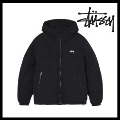 STUSSY | Unisex Street Style Logo Down Jackets