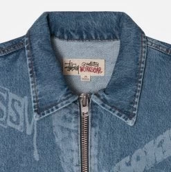 STUSSY | Unisex Street Style Logo Denim -Stussy Apparel org 4284
