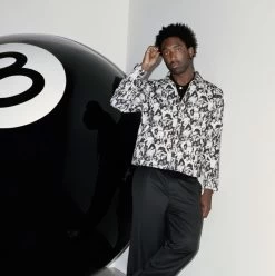 STUSSY | Short Unisex Street Style Cotton Oversized Logo Skater Style -Stussy Apparel org 4298