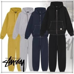 STUSSY | Street Style Co-ord Sweats Skater Style Two-Piece Sets