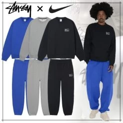 STUSSY | Unisex Street Style Collaboration Co-ord Skater Style
