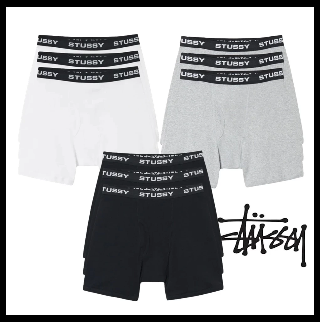 STUSSY | Unisex Street Style Logo Trunks & Boxers 1 STUSSY | Unisex Street Style Logo Trunks & Boxers