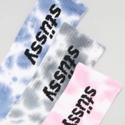 STUSSY | Unisex Street Style Plain Cotton Logo Undershirts & Socks -Stussy Apparel org 4501