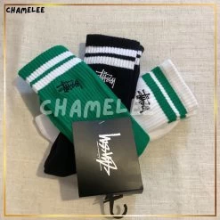 STUSSY | Stripes Nylon Plain Cotton Logo Undershirts & Socks