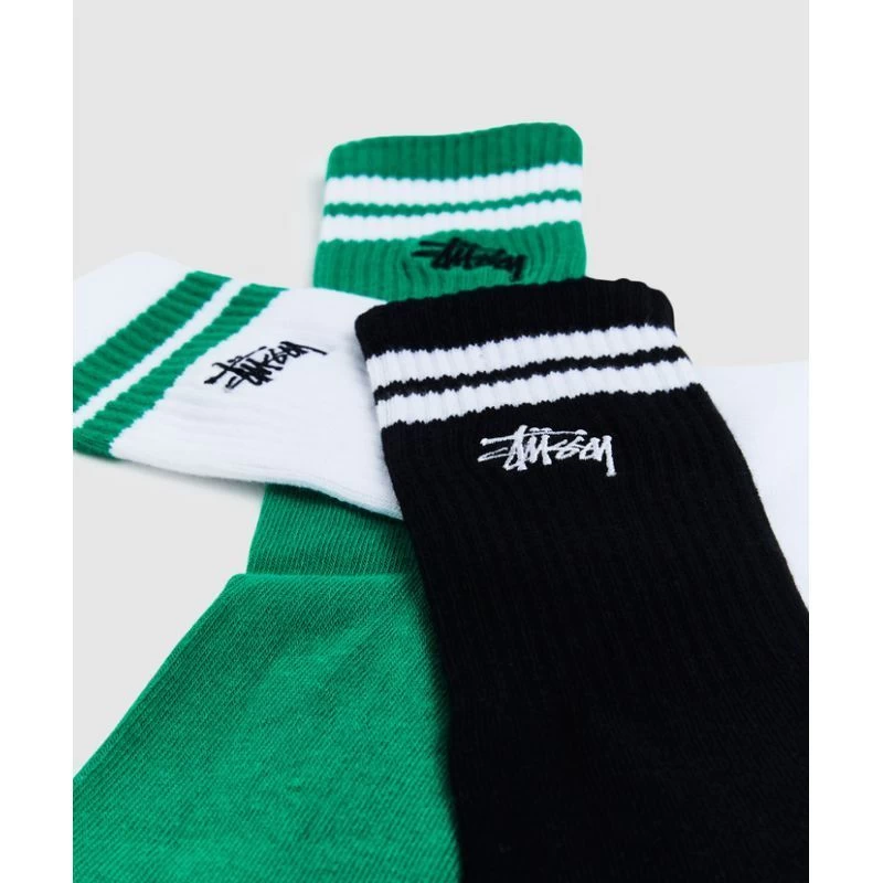STUSSY | Stripes Nylon Plain Cotton Logo Undershirts & Socks 6 STUSSY | Stripes Nylon Plain Cotton Logo Undershirts & Socks - Image 6