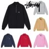 STUSSY | Unisex Street Style Cotton Logo Skater Style Sweatshirts