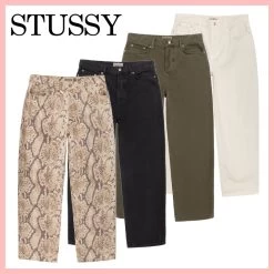 STUSSY | Tapered Pants Unisex Denim Street Style Plain Cotton Python