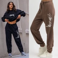 STUSSY | Casual Style Street Style Plain Cotton Long Logo