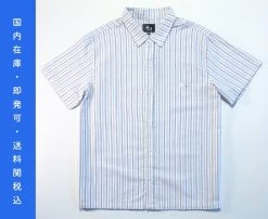 STUSSY | Stripes Street Style Short Sleeves Logo Skater Style Shirts
