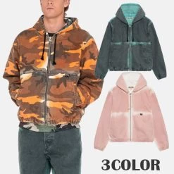 STUSSY | Unisex Street Style Cotton Logo Skater Style Jackets