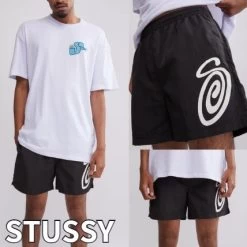STUSSY | Unisex Street Style Plain Logo Skater Style Shorts