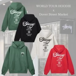 STUSSY | Street Style Long Sleeves Skater Style Hoodies