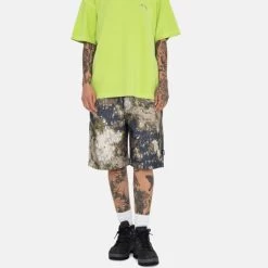 STUSSY | Camouflage Unisex Cotton Logo Shorts -Stussy Apparel org 928