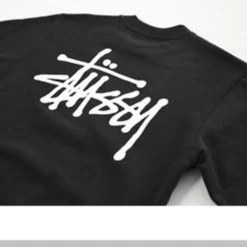 STUSSY | Unisex Street Style U-Neck Long Sleeves Cotton Oversized -Stussy Apparel org 935
