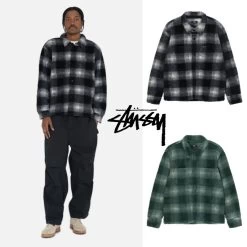 STUSSY | Unisex Street Style Long Sleeves Skater Style Shirts