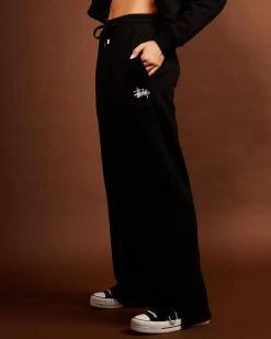 STUSSY | Casual Style Street Style Plain Cotton Long Logo Pants -Stussy Apparel org 98